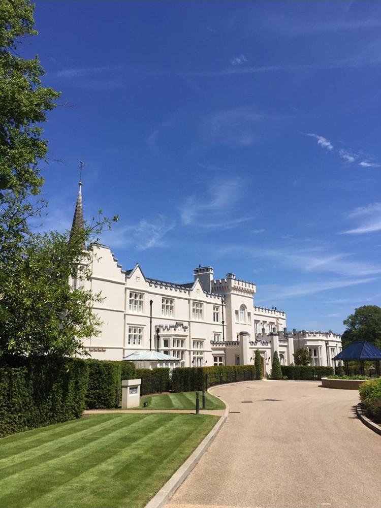 Grand estate garden with striped lawn — The Gardener Surrey